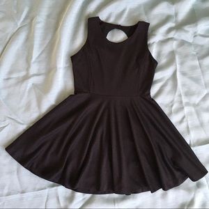 Black mini dress